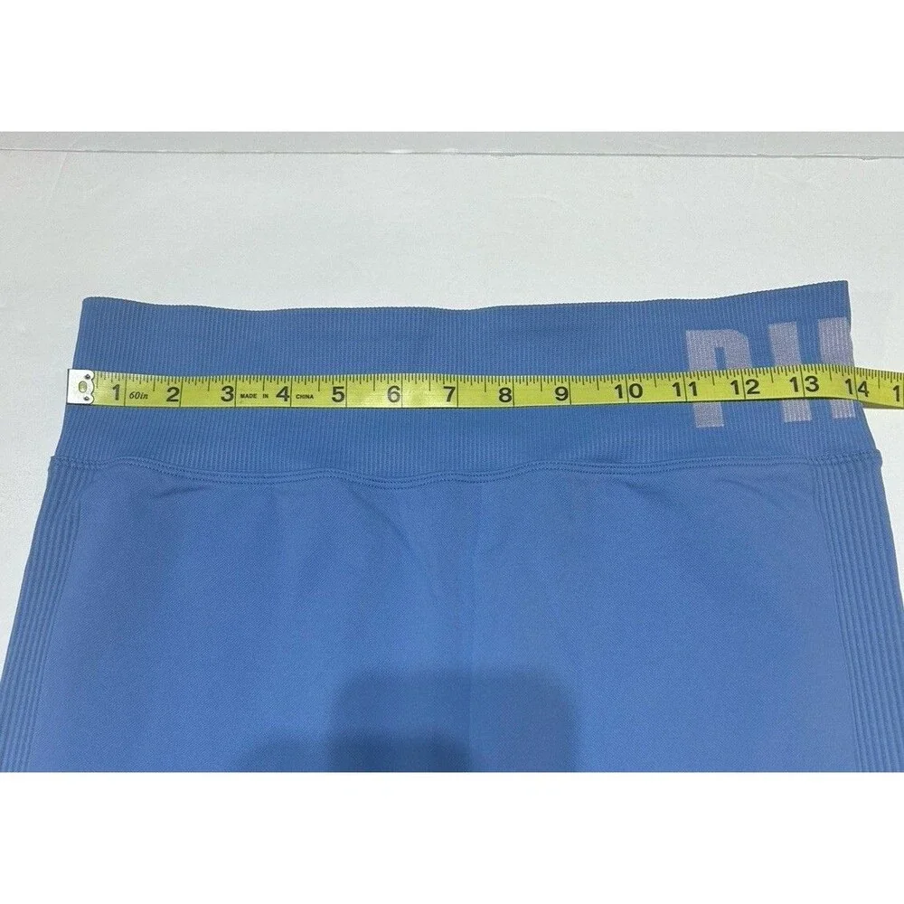 Victoria's Secret PINK Active Seamless Leggings Blue Size Large